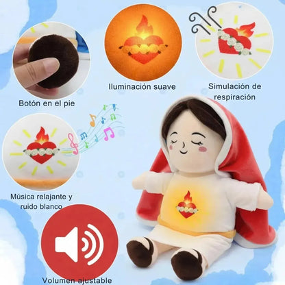 Muñeca Espiritual Virgen María que Respira y Relaja
