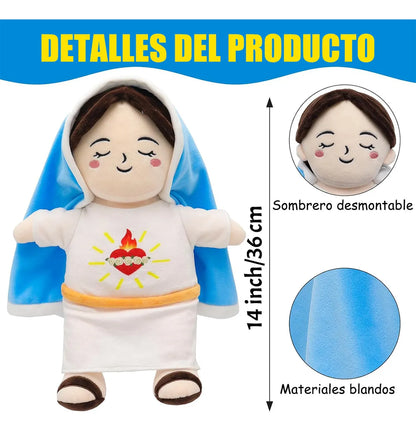 Muñeca Espiritual Virgen María que Respira y Relaja